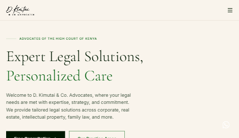Kimutai Web Refresh